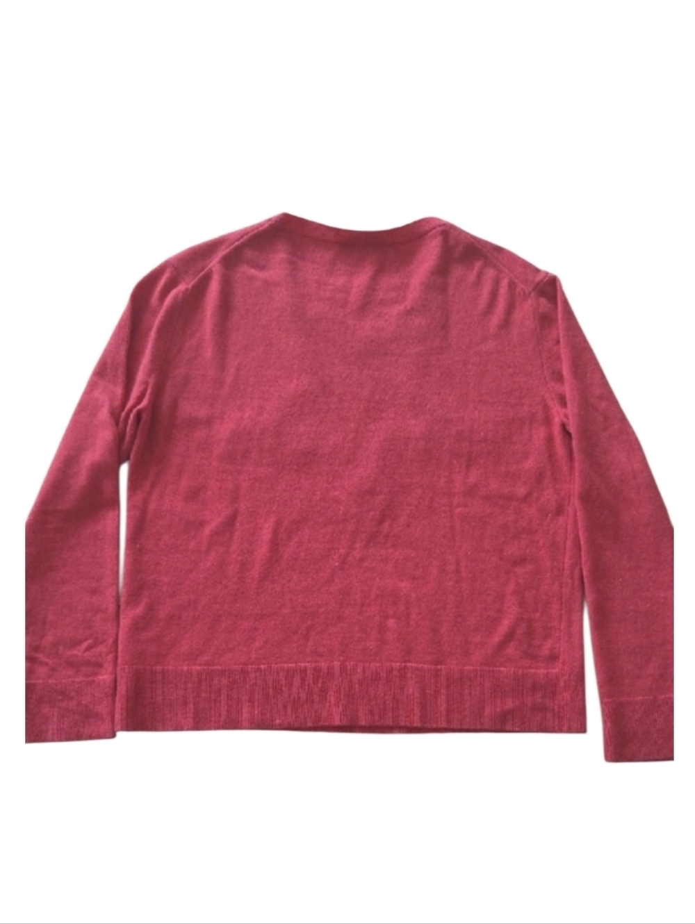 Love Moschino Red Cashmere  Crewneck Sweater with Studded Black Star - Picture 4 of 4